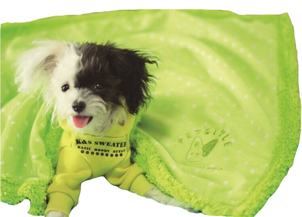 Super Soft Washable Lovely Pet Bed Blanket/Green/50*60CM