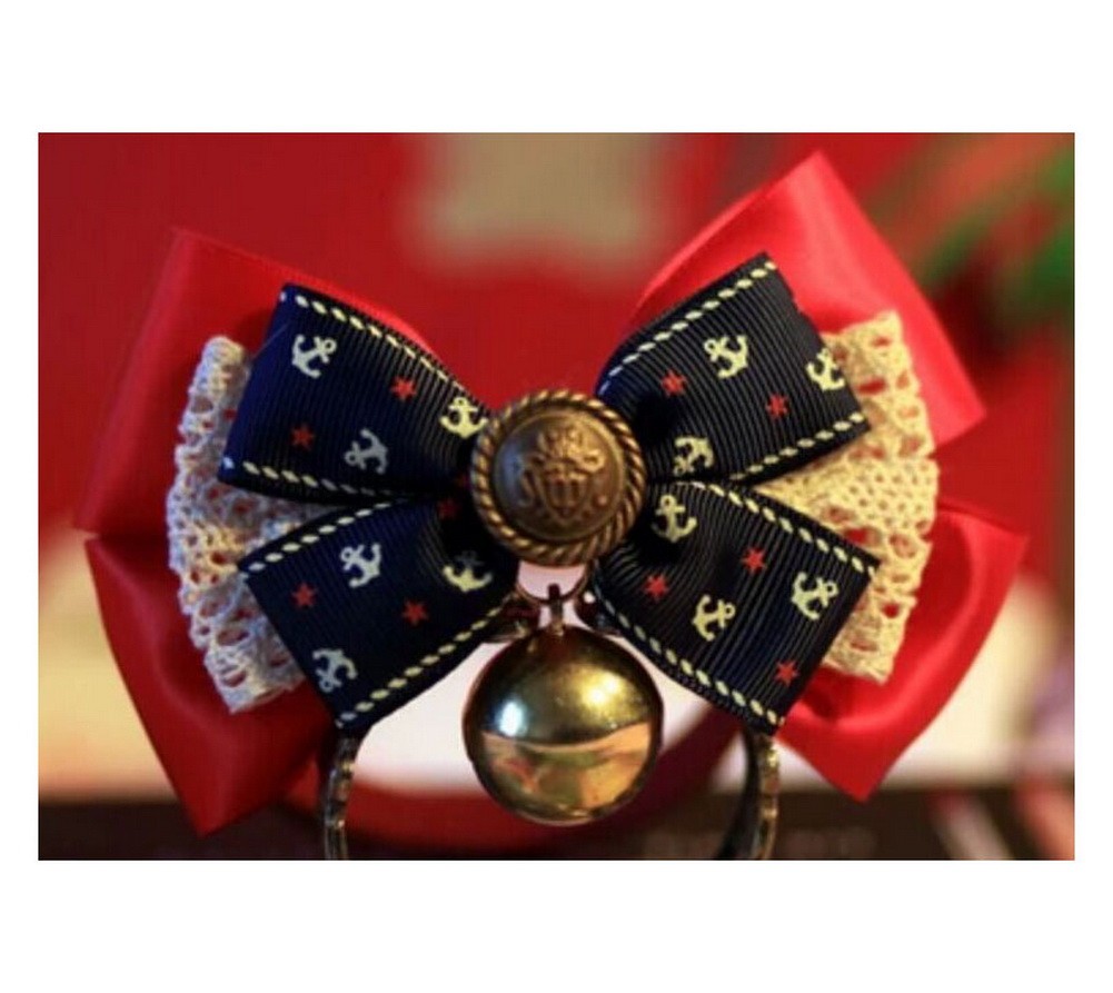 Pet Accessories Bow - Cats and Dogs Tie Bells-4
