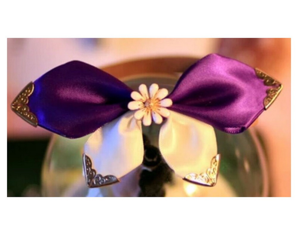 Pet Accessories Bow - Cats and Dogs Tie Bells-Purple