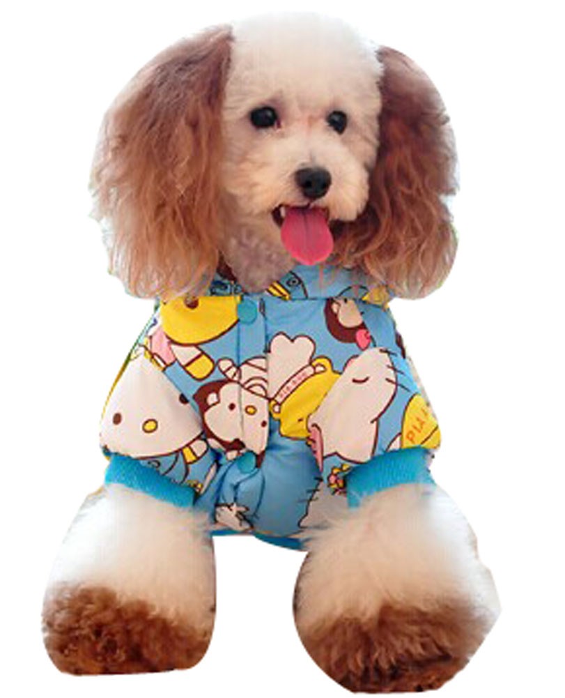 Comfy Dog's Winter Waterproof Jacket Pet Clothing (Sky Blue, Size: L)
