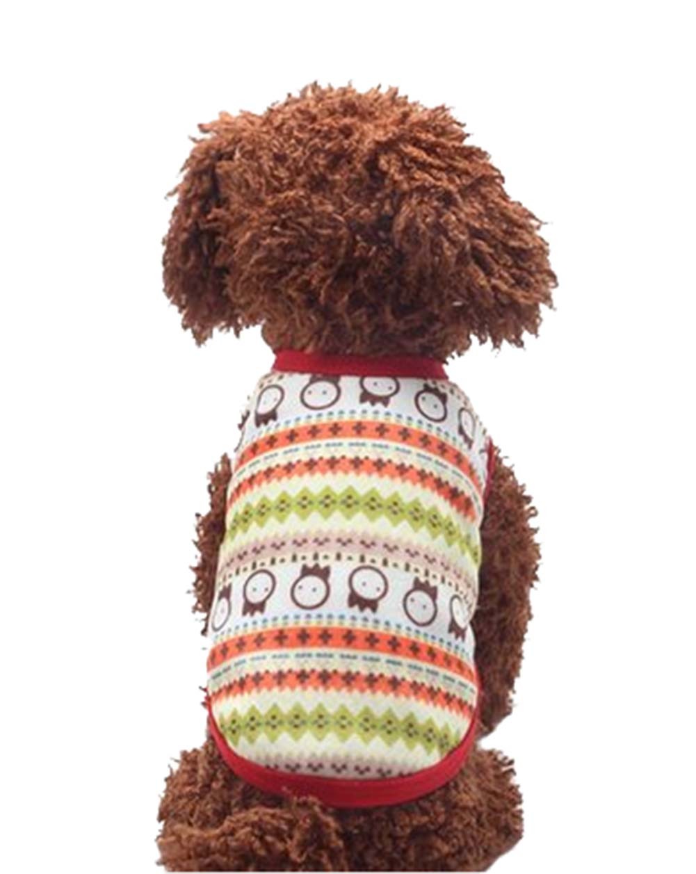 Cute Dog Clothes Fall And Winter Clothes Sweater Vest, Orange