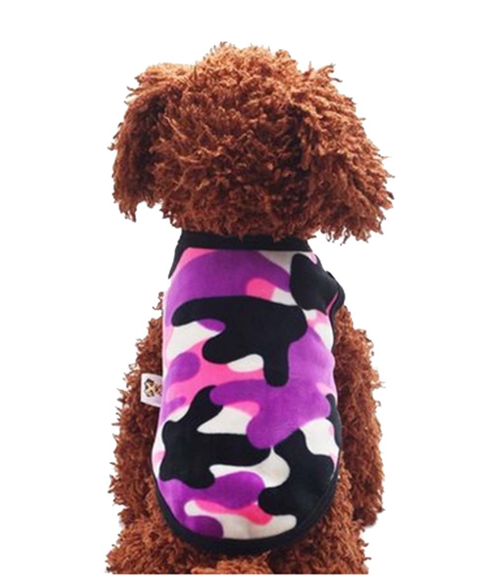 Cute Dog Clothes Fall And Winter Clothes Sweater Vest, Purple