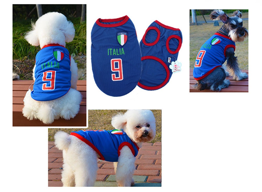 [ITALIA] Lovely Dog Apparel Pet Clothing Pet football clothes, Size XL