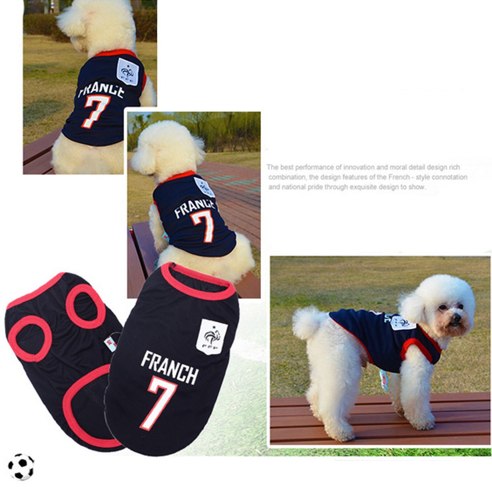 [FRANCE] Lovely Dog Apparel Pet Clothing Pet football clothes, Size XL