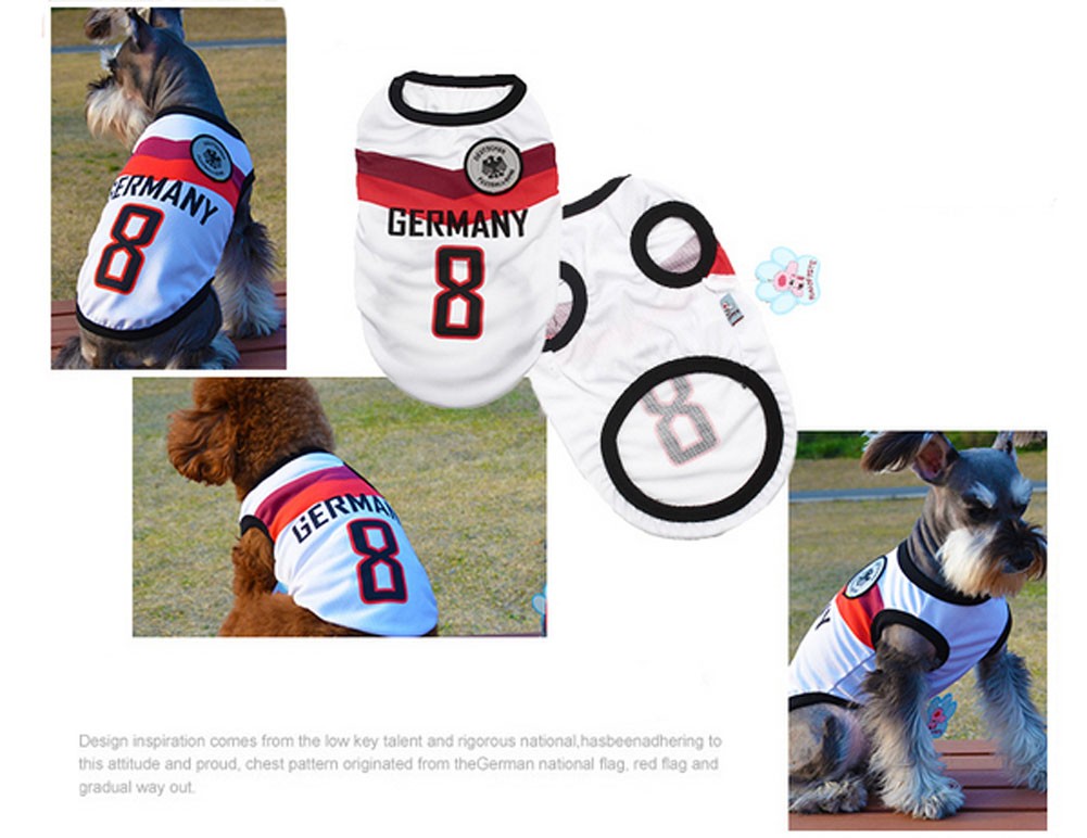 [GERMANY] Lovely Dog Apparel Pet Clothing Pet football clothes, Size XL