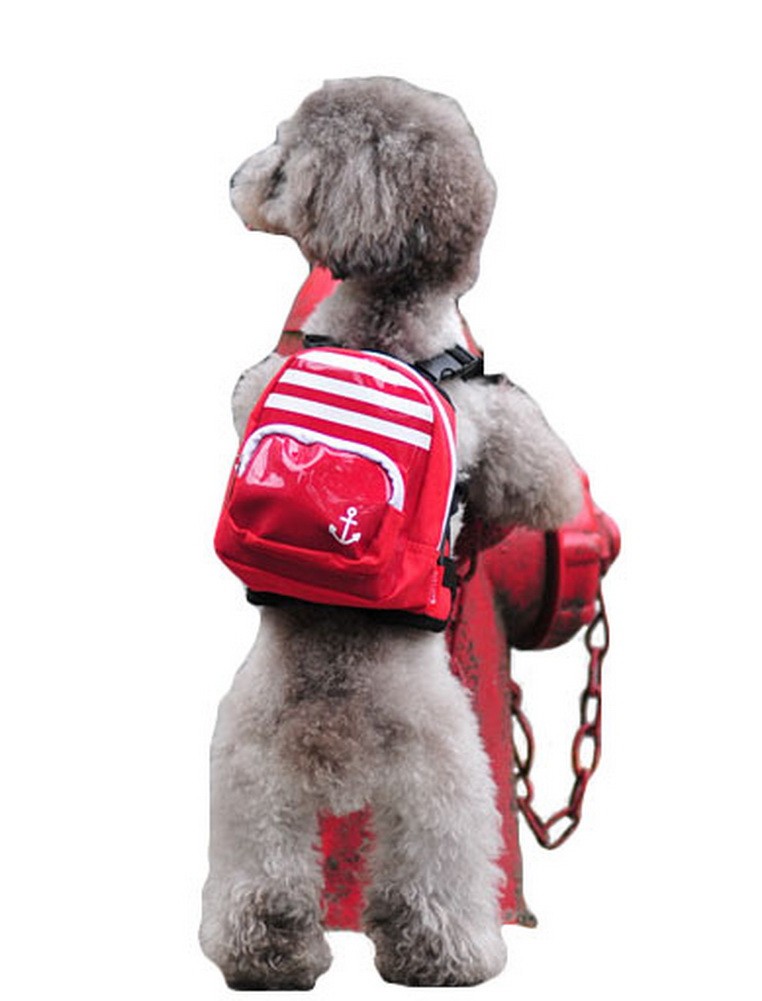 Cartoon Dog Pet Dog Outside Travel Backpack Shoulders Backpack--Sailor