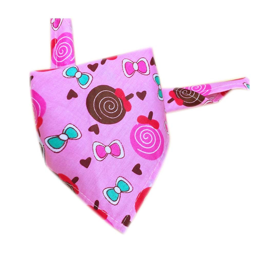 2 Pcs Dog Bandana Triangle Bibs Fashion Pets Accessories Lovely Pets Headscarf