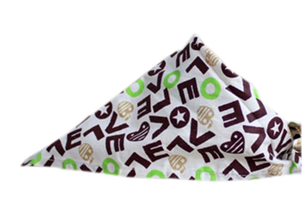 2 Pieces of Fashionable Cute Pets Triangle Scarves/Headscarf, Love