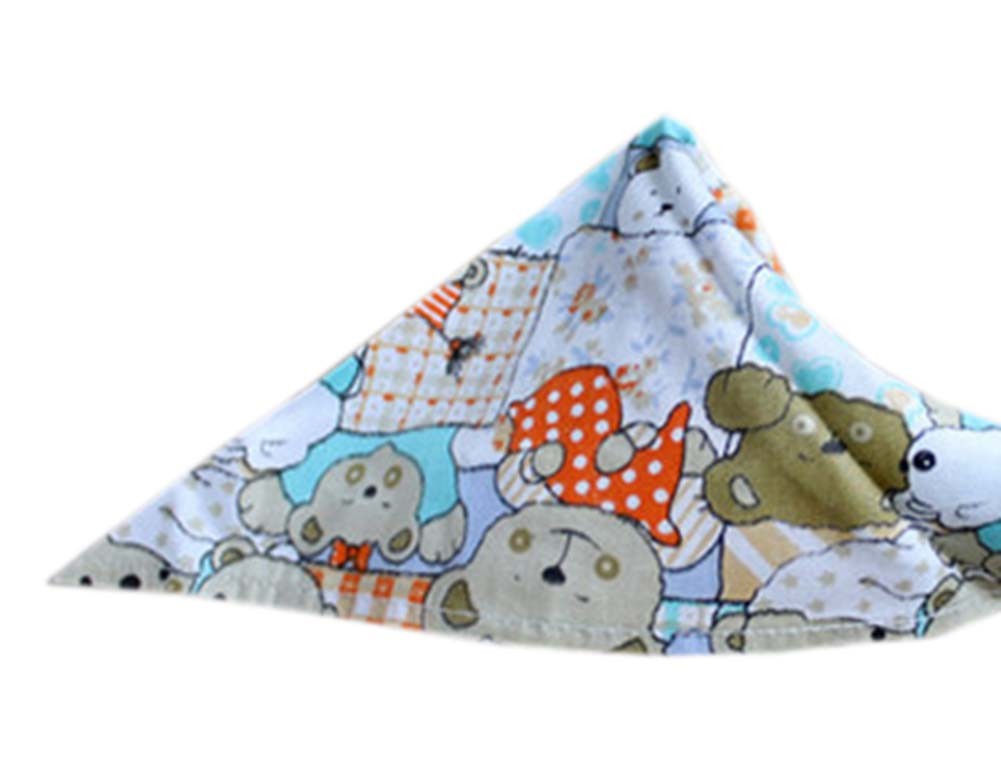 2 Pieces of Fashionable Cute Pets Triangle Scarves/Headscarf, Sleepy Bear