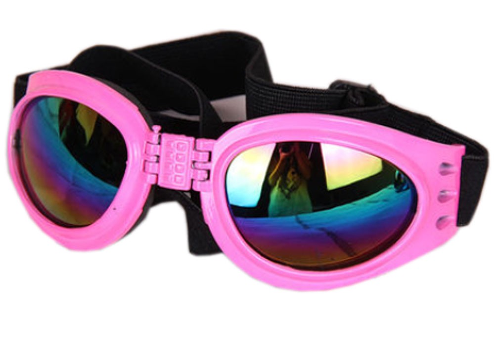 New Fashionable Pet Dog Goggles UV Sunglasses Perfect Sun Glasses Eye Wear Pink