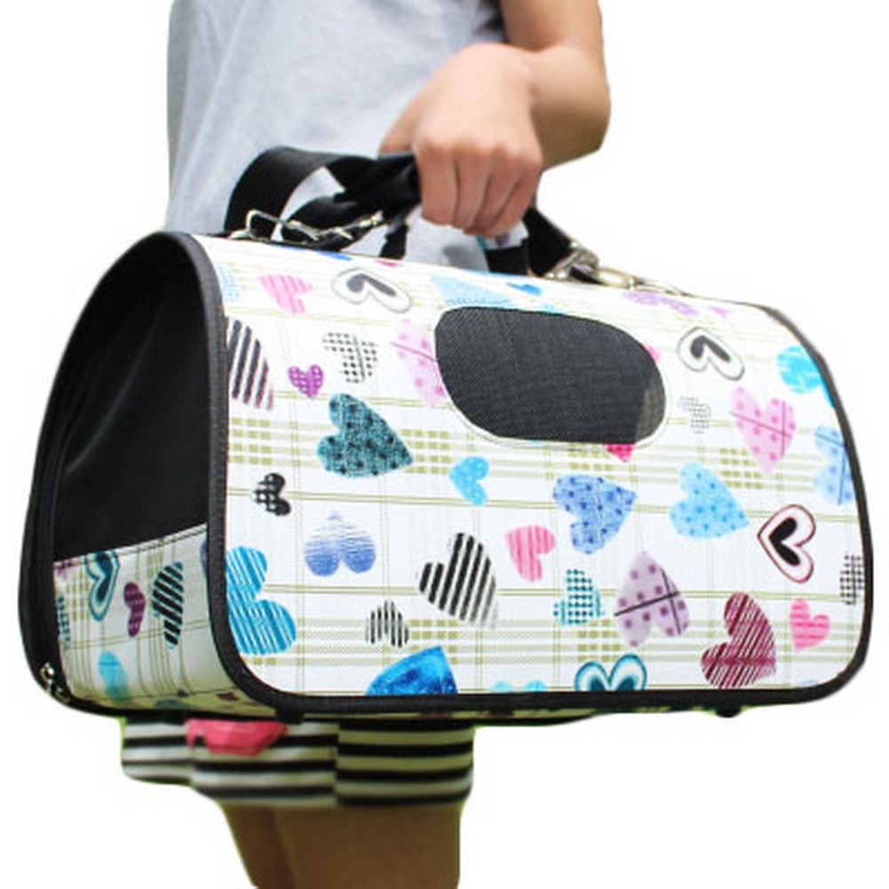 M Size Carry Bag Sweet Cute Pet Home Dog Cat Carrier House Travel---Love