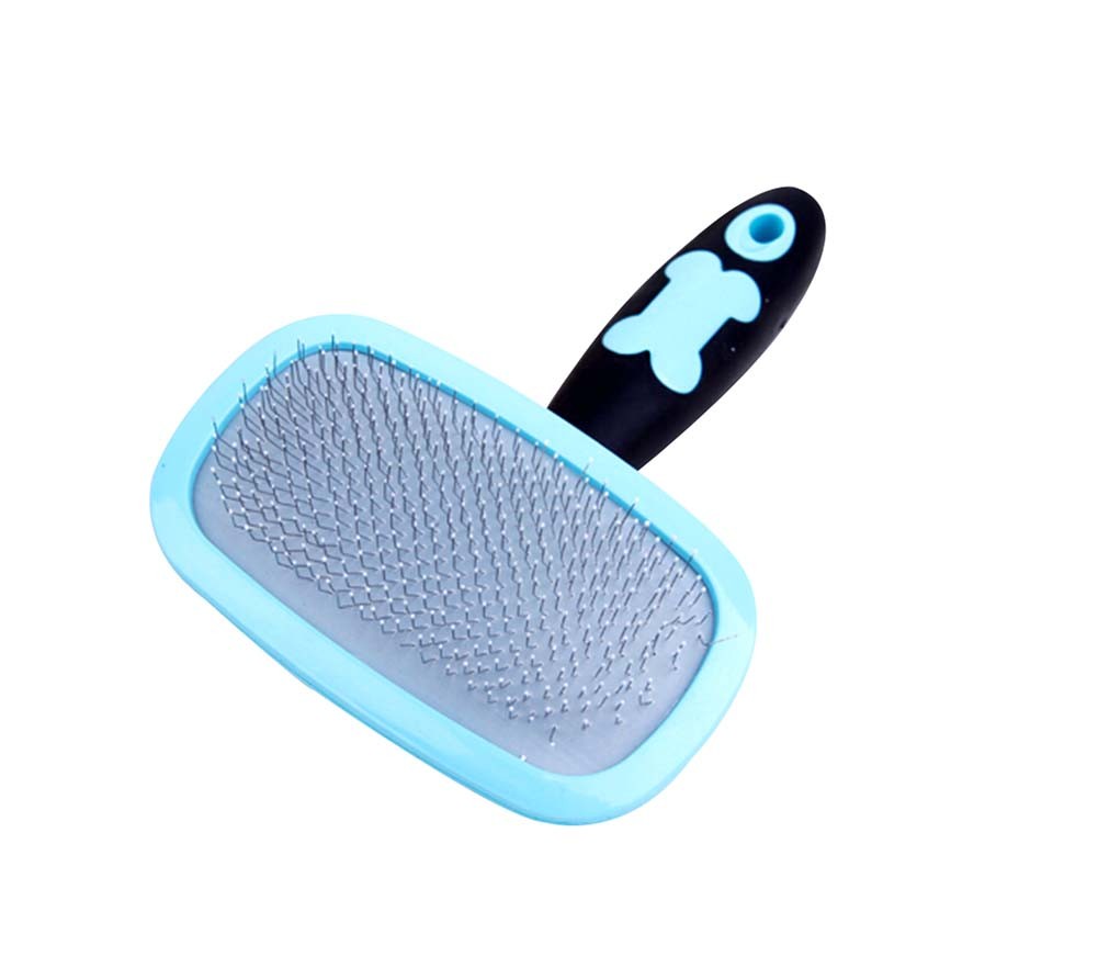 Blue,Rotatable Footprint Paddle Brush/Grooming Comb Suitable For Dog
