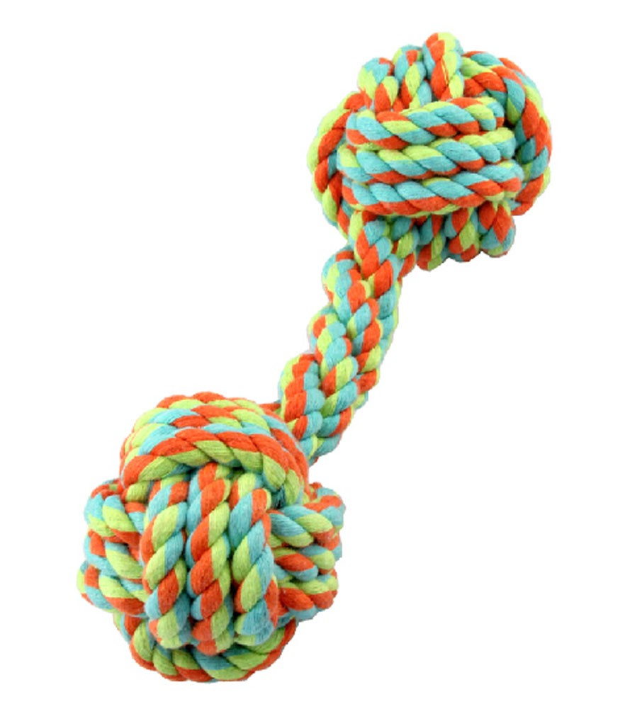Colorful Knot Rope Ball Chew Dog Puppy Toy Pet Chew Toy Random Color