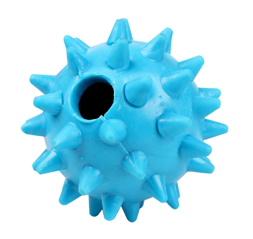 Natural Rubber Pet Chew Toy Pet Ball-Food Ball For Dogs Random Color, 10.5cm