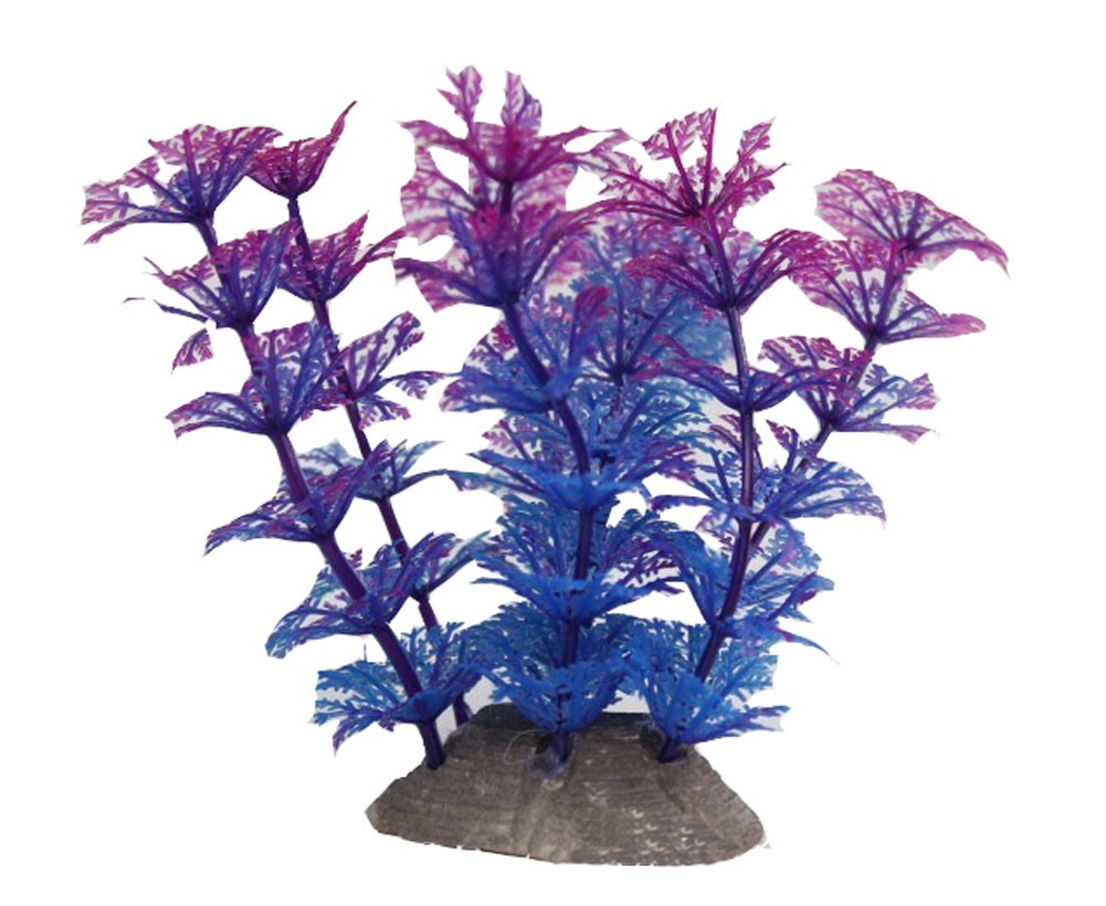 Set Of 5 Plastic Emulational Aquatic plant Aquarium Ornament, 10CM Height