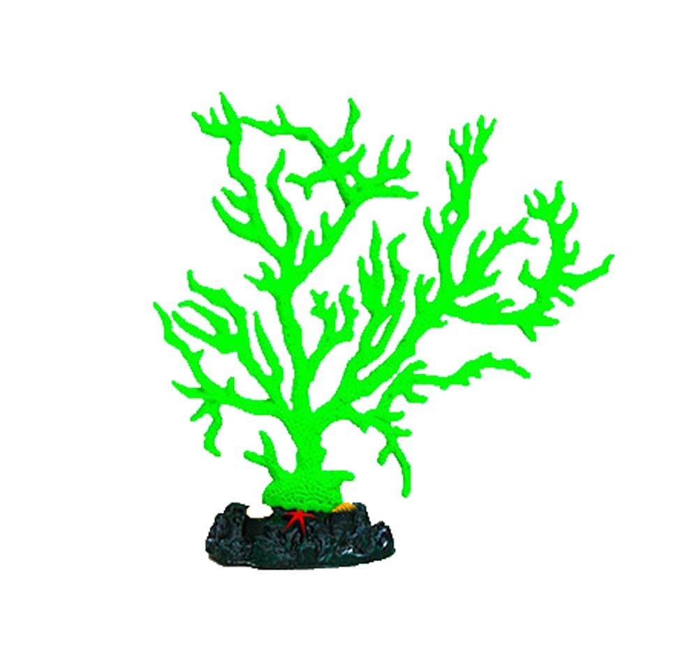 Emulational Plants Aquarium Decor Fish Tank Coral Decoration,Green