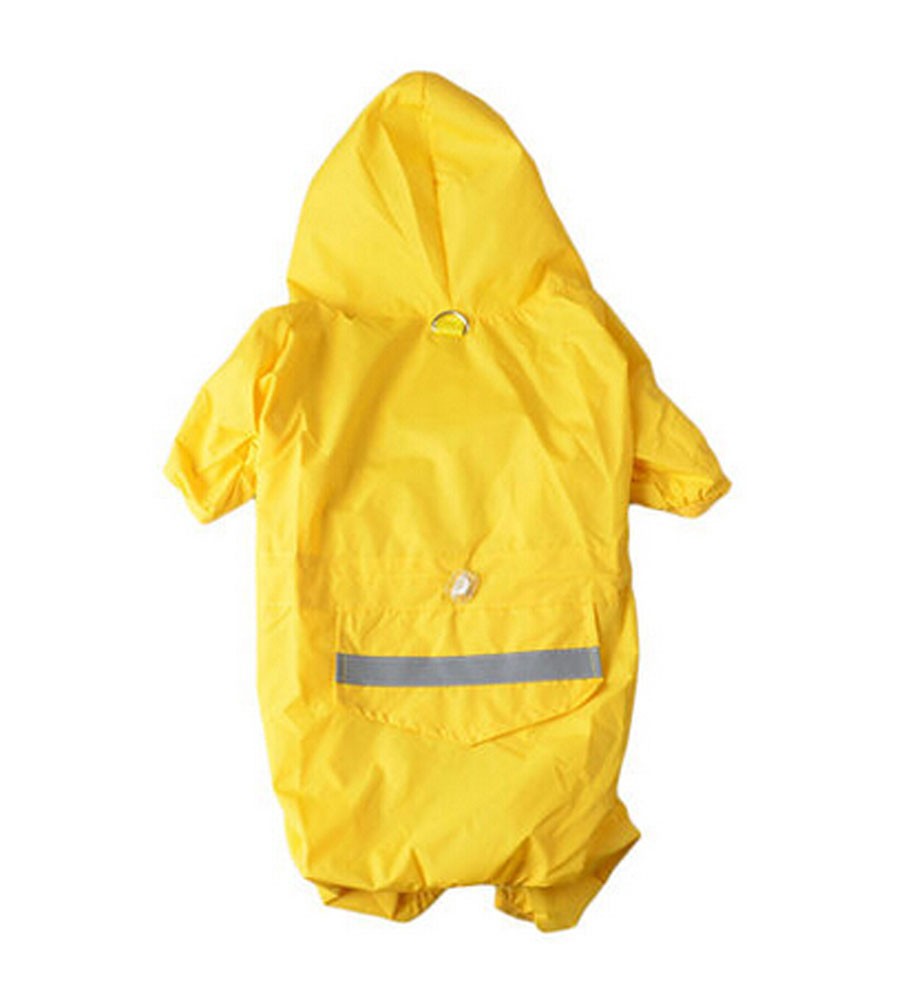 Fashion Raincoats for Dogs Puppy Pet Dog Raincoat Dog Clothes YELLOW, L