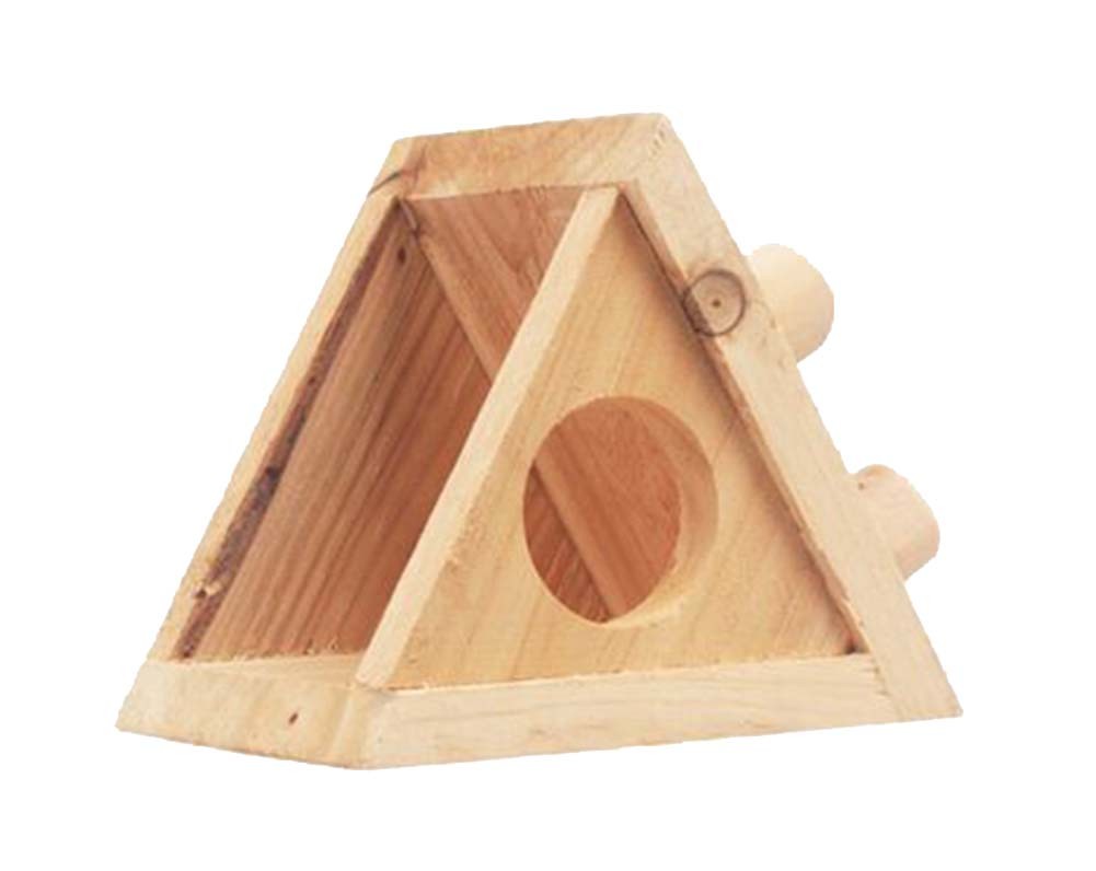 Small Pet Hamster Wooden House/Bedroom Accessories, Triangle
