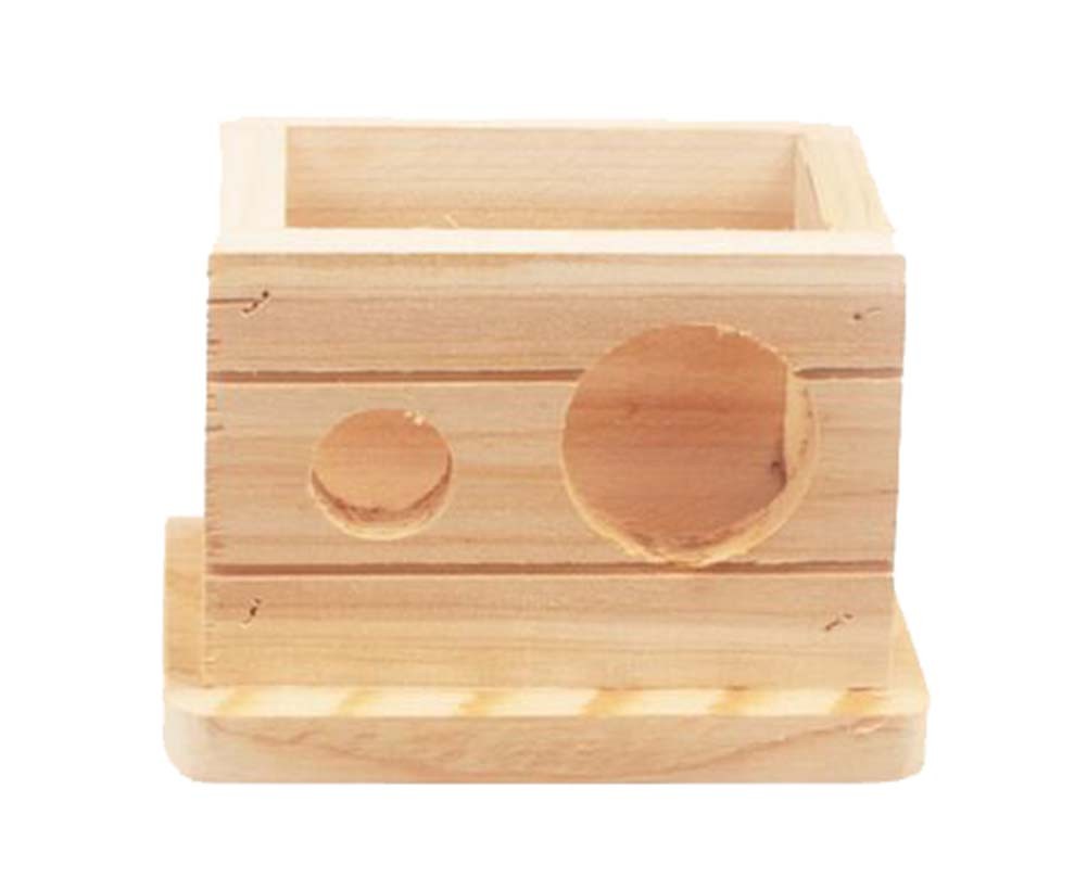 Small Pet Hamster Wooden House/Bedroom Accessories, Square