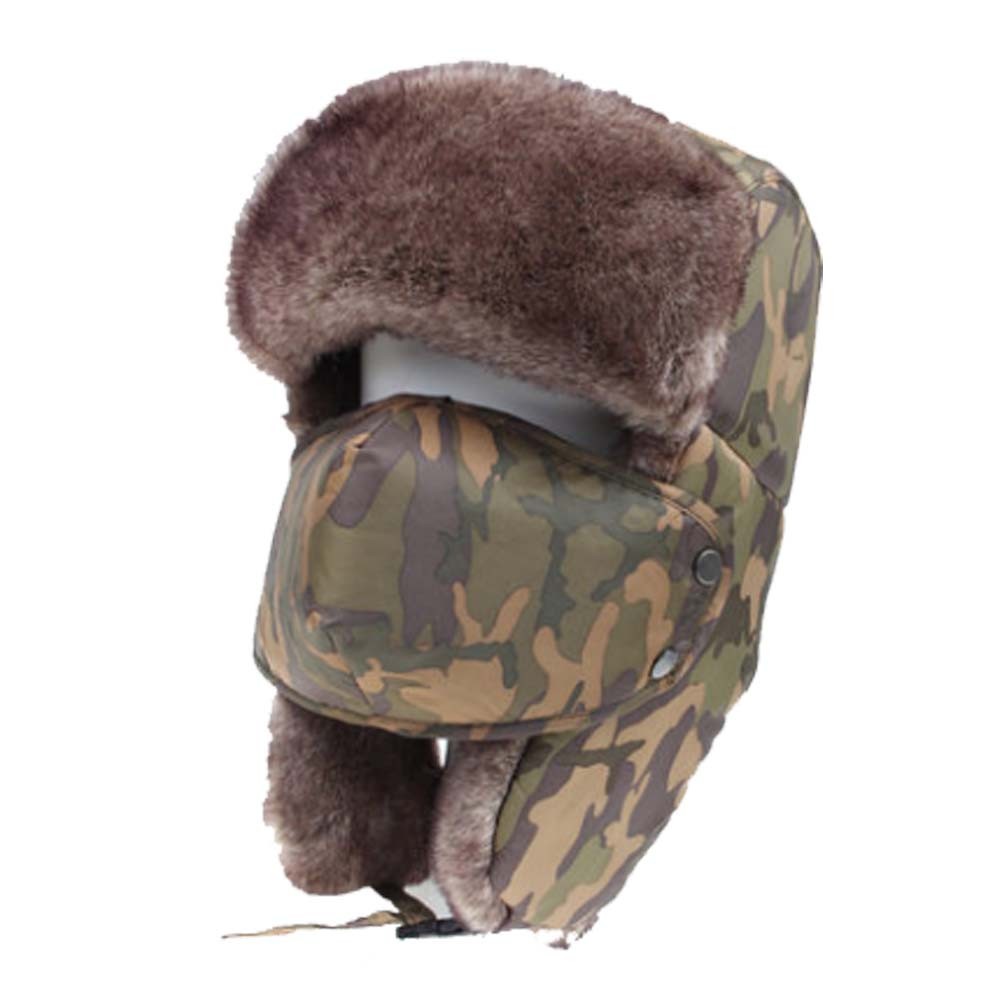 Camouflage Men & Women Winter Hat Earmuffs Ski Hat Skiing Cap