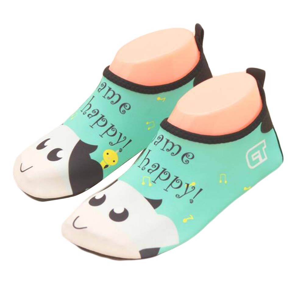 Kids Water Shoes Soft Sock Shoes Sandals Cow Pattern Beach Shoes Floor Shoes