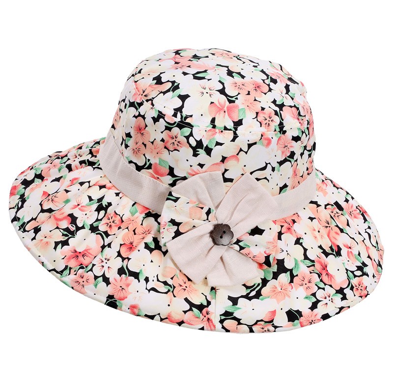 Breathable Hat Summer Ms. Collapsible Sun Hat UV Large Brimmed Beach Hat