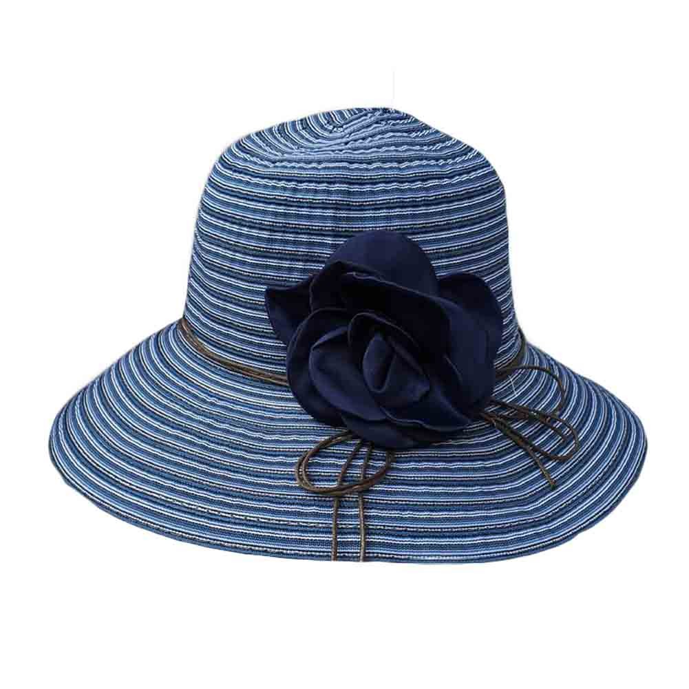 Women's Summer Foldable Wide Brim Sun Hat Beach Hat Floppy Straw Hats