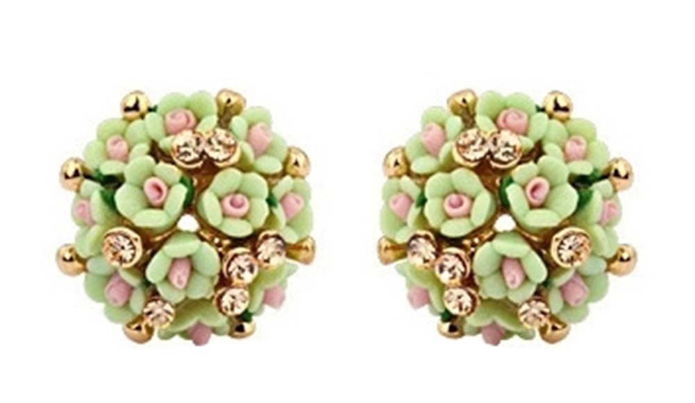 Female Earrings Beautiful Flower Earrings Jewelry Earrings Cute Temperament