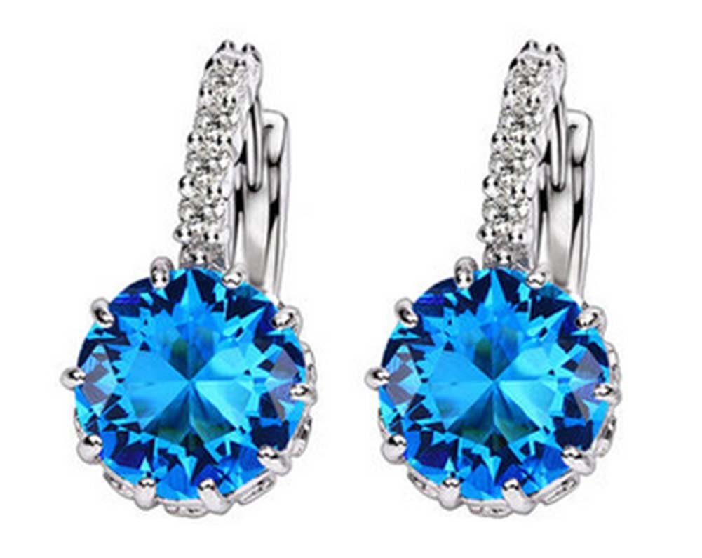 2 Pcs Earrings Fashion Temperament Simple Earrings Jewelry Female, Blue