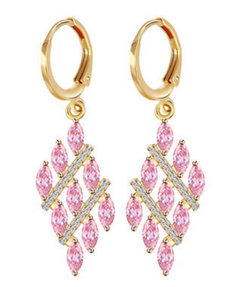 Long Earrings Jewelry Love Fashion Zircon Earrings  Women Gifts Stud Earrings