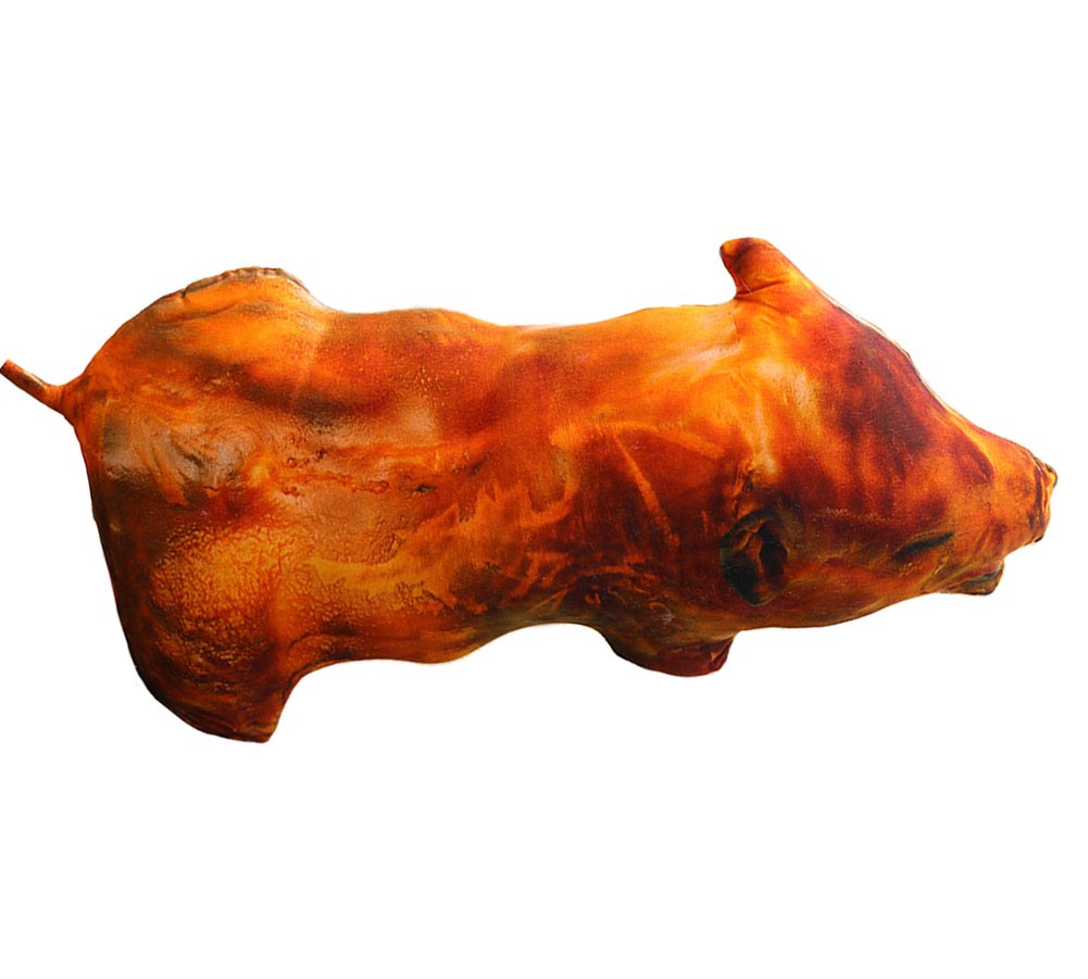 Novelty Simulation Tempted Roast Pig Trick Plush Toy 60cm for Festival Gift Sofa Decor