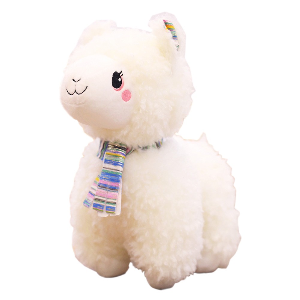 Cute White Sheep Plush Stuffed Toy 45cm for Kids Festival Gift Sofa Bed Decor