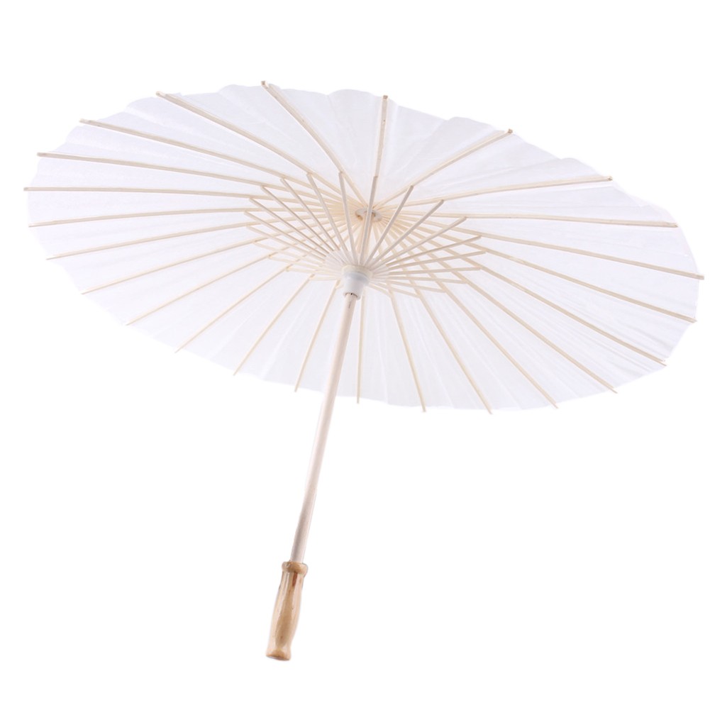 2 Pieces Unpainted Blank Paper Umbrella Craft for Kids Adult DIY Painting Projects