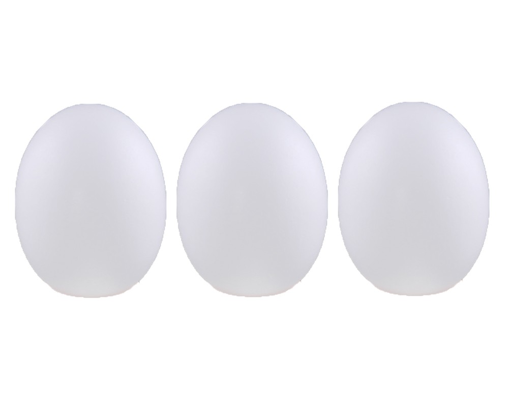 12 Pieces Wooden Blank Easter Eggs Kids Children DIY Creative Paintable Decoration - White