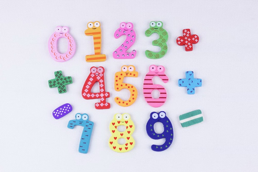 15 PCS Math Number Magnets for Kids Math Toys Fridge Magnets