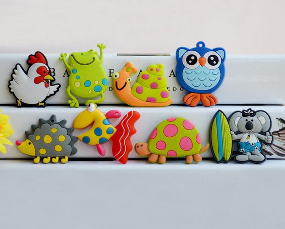Set of 8 Fridge Magnets Cute Small Animal Magnets for Kids