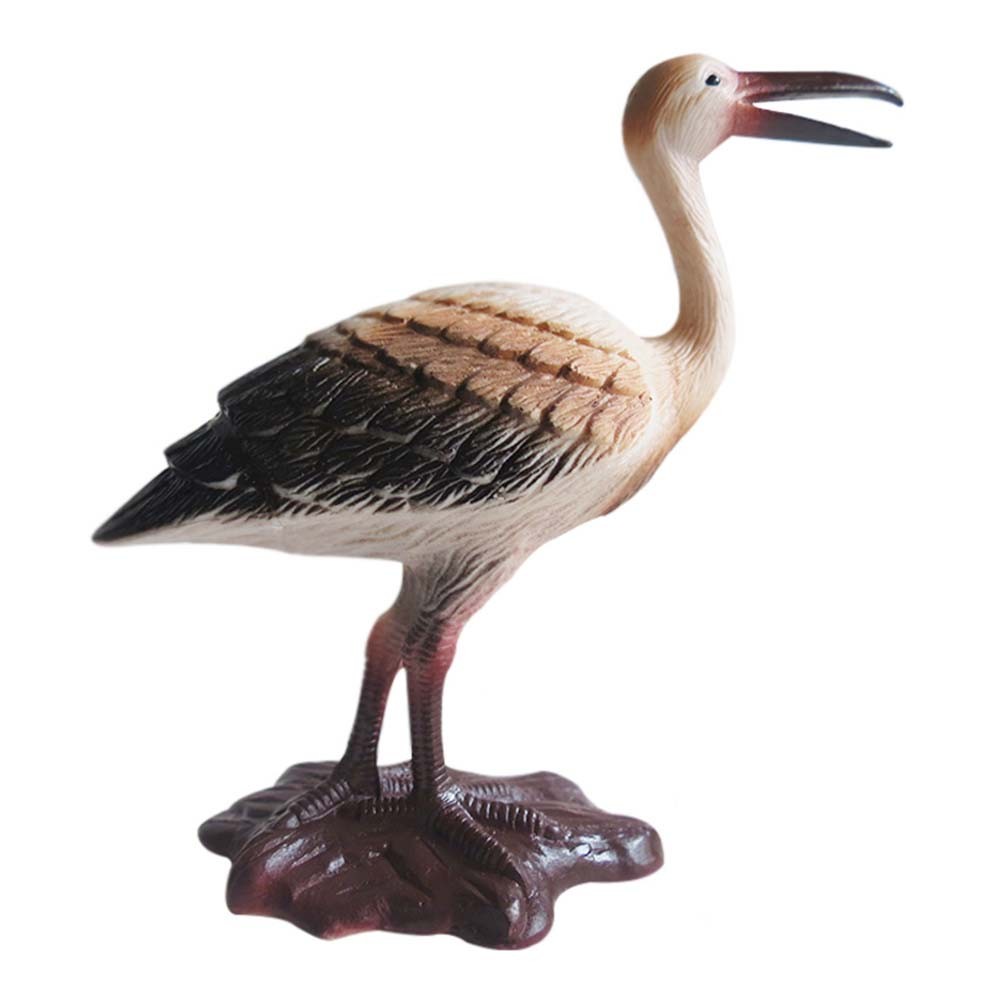 Plastic Simulated Crane Model for Desk Decor Kids Educational Birds Figurines Toy