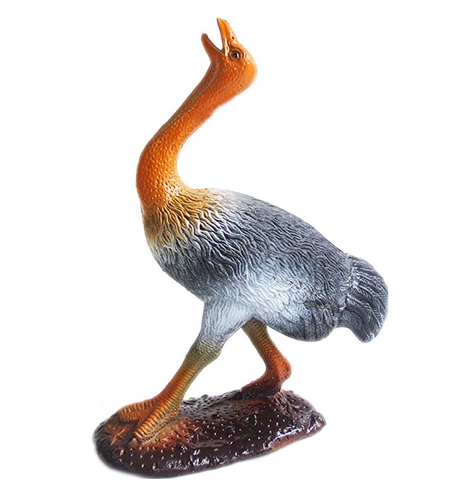 Plastic Simulated Ostrich Model for Desk Decor Kids Educational Birds Figurines Toy