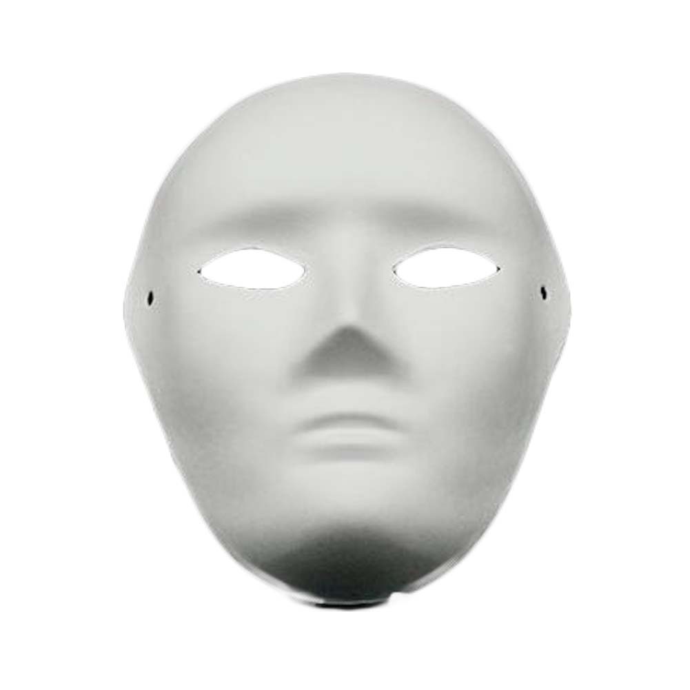 10 Pcs White Mask Costume Mask Painting Full Face Mask Blank Mask DIY Paper Mask