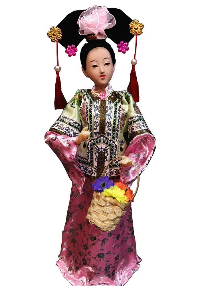 Souvenir Handmade Dolls Classical Dolls Chinese Characteristics Gift Silk
