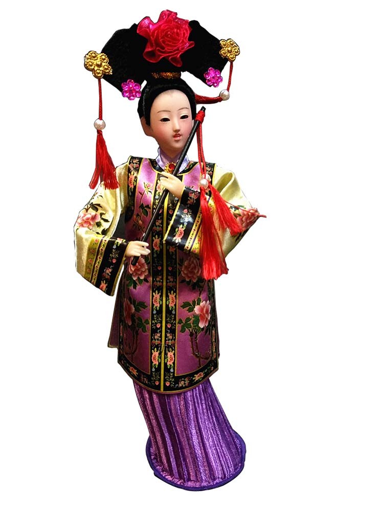 Dolls Chinese Characteristics Gift Silk Classical Dolls Souvenir Handmade