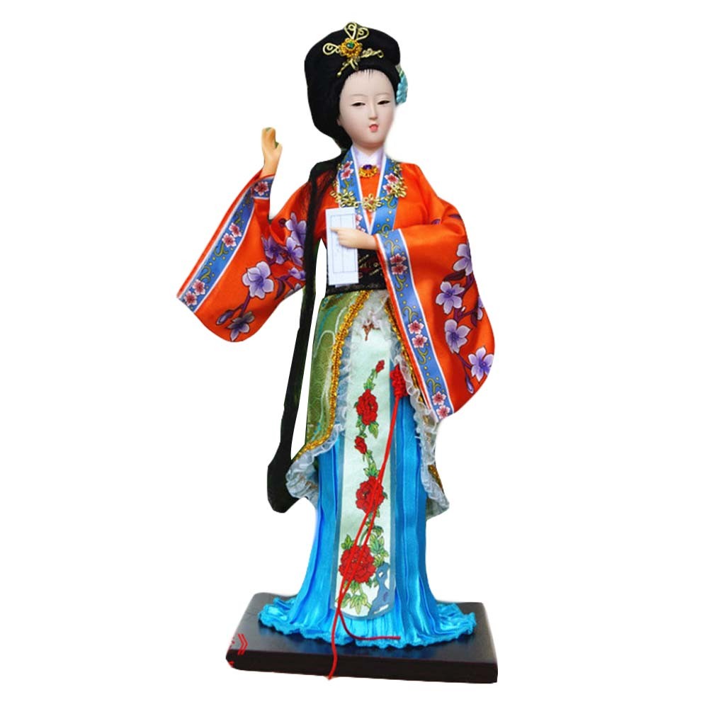 Traditional Chinese Art Silk Figurines Chinese Doll Chinese Figures-Jia Yingchun