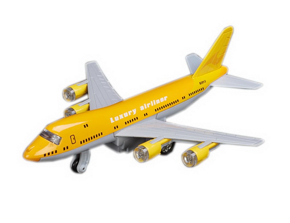 Air Force One Plane Model Diecast Models for Kids Best Birthday Gift YELLOW