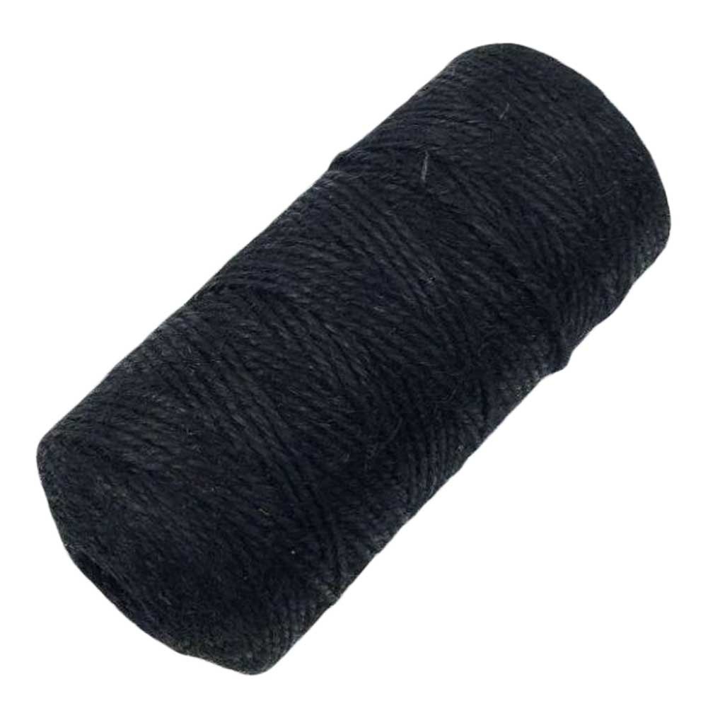 Black 2 Piece x 328 Feet - 2mm Jute Packing Twine DIY Decor Material String Rope