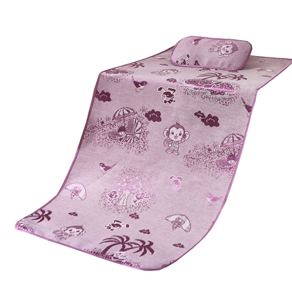 Summer Baby Waterproof Changing Diaper Pad Sleeping Mat,Mat+Pillow Purple