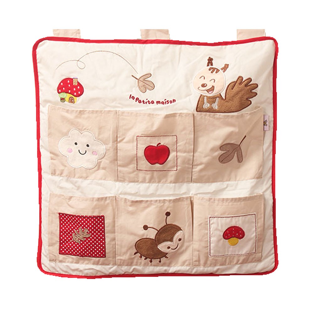 Hanging Bedside Bags Baby Crib Diaper Storage Bag,a