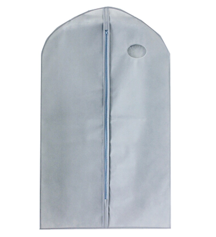 Set Of 9 Storage Garment Shoulder Covers Suit Dust Covers Hanging Coat Pockets 100x60CM (Grey)