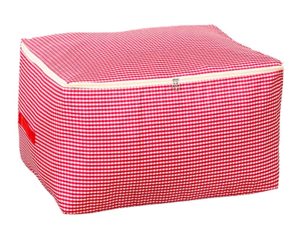 Two Packing Bags Storage Quilt Bags Space Saver Bags Clothing Storage Boxes 60x50x28cm(Red)