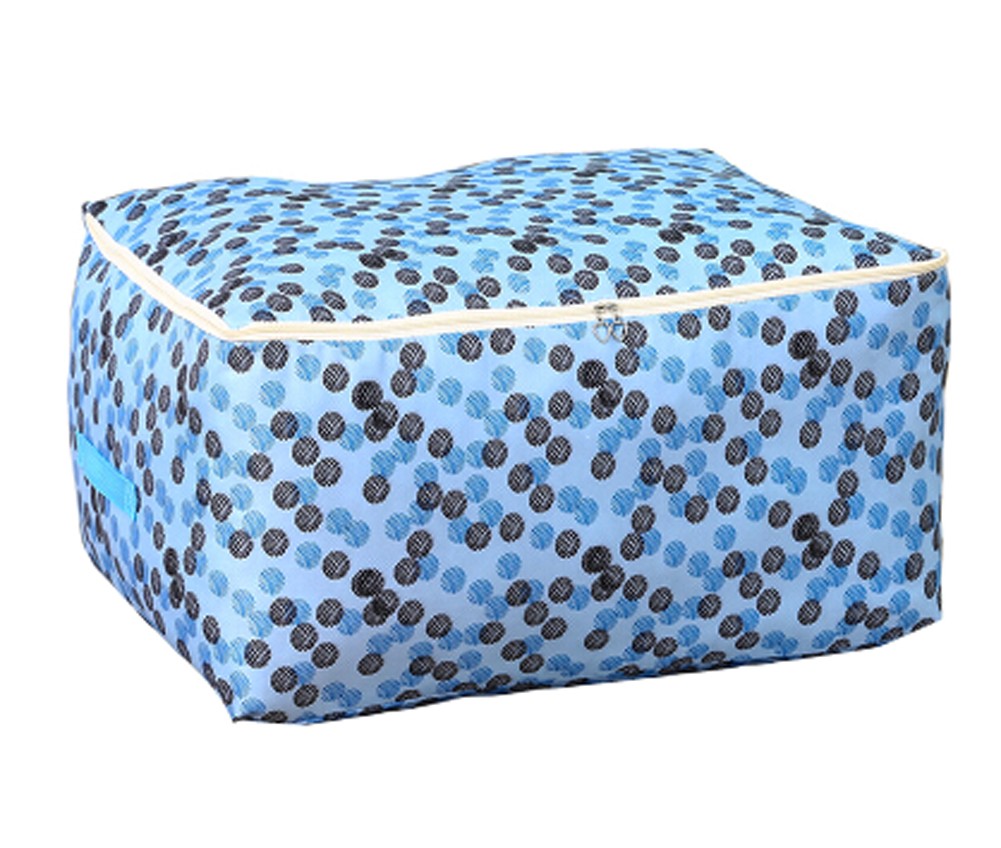 Two Packing Bags Storage Quilt Bags Space Saver Bags Clothing Storage Boxes 60x50x28cm(Blue)