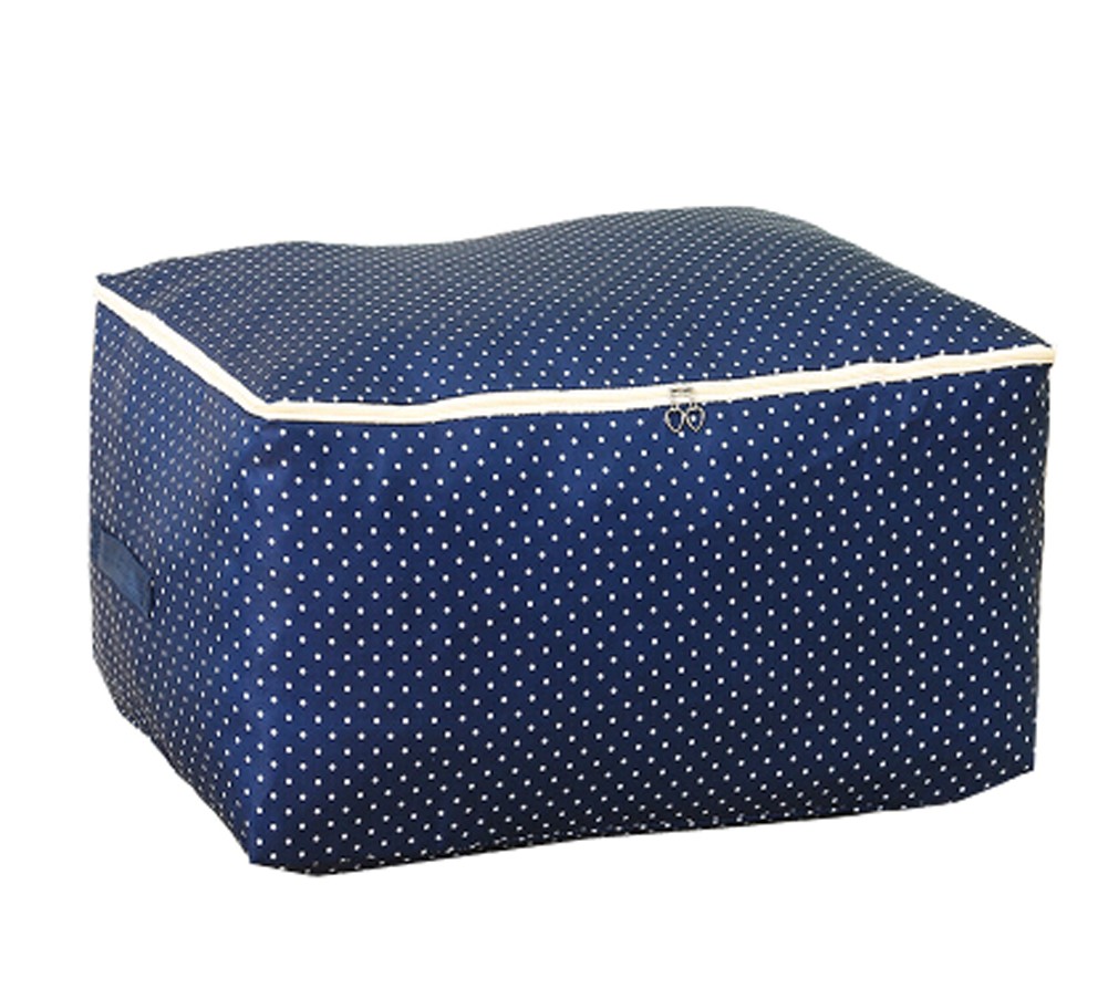 Two Packing Bags Storage Quilt Bags Space Saver Bags Clothing Storage Boxes 60x50x28cm(Navy)